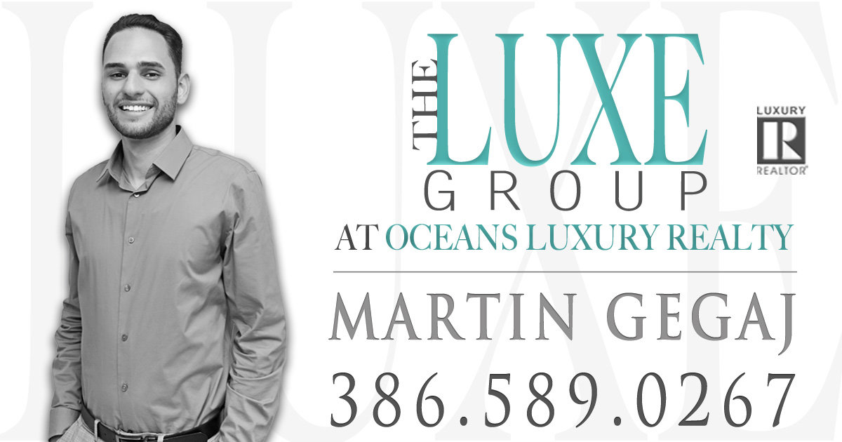 Martin Gegaj Realtor- Daytona Beach Shores Real Estate - The LUXE Group 386.299.4043